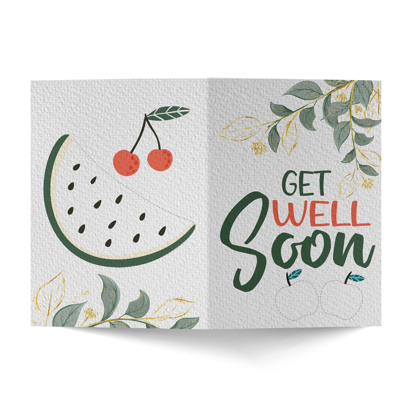 Get Well Soon Fruits Greeting Card