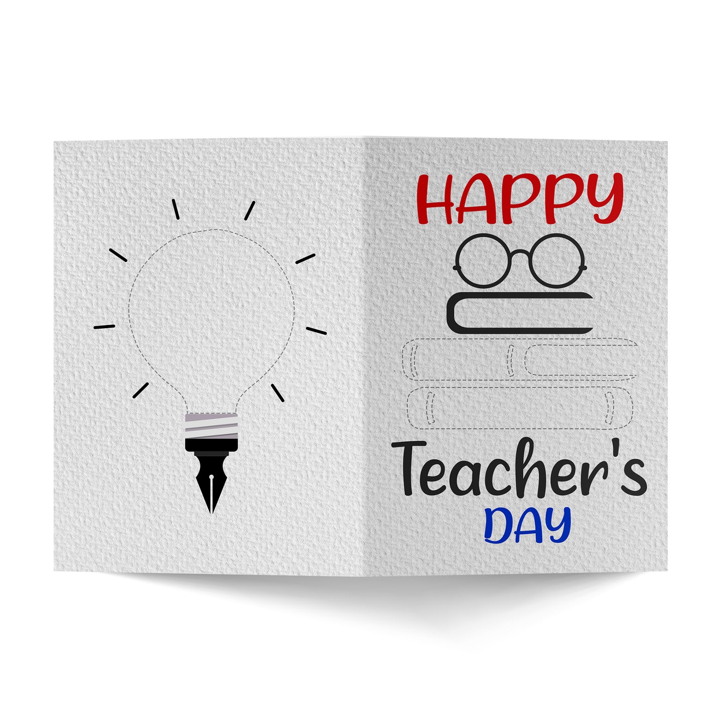 Thinking Bulb Happy Teachers Day Greeting Card