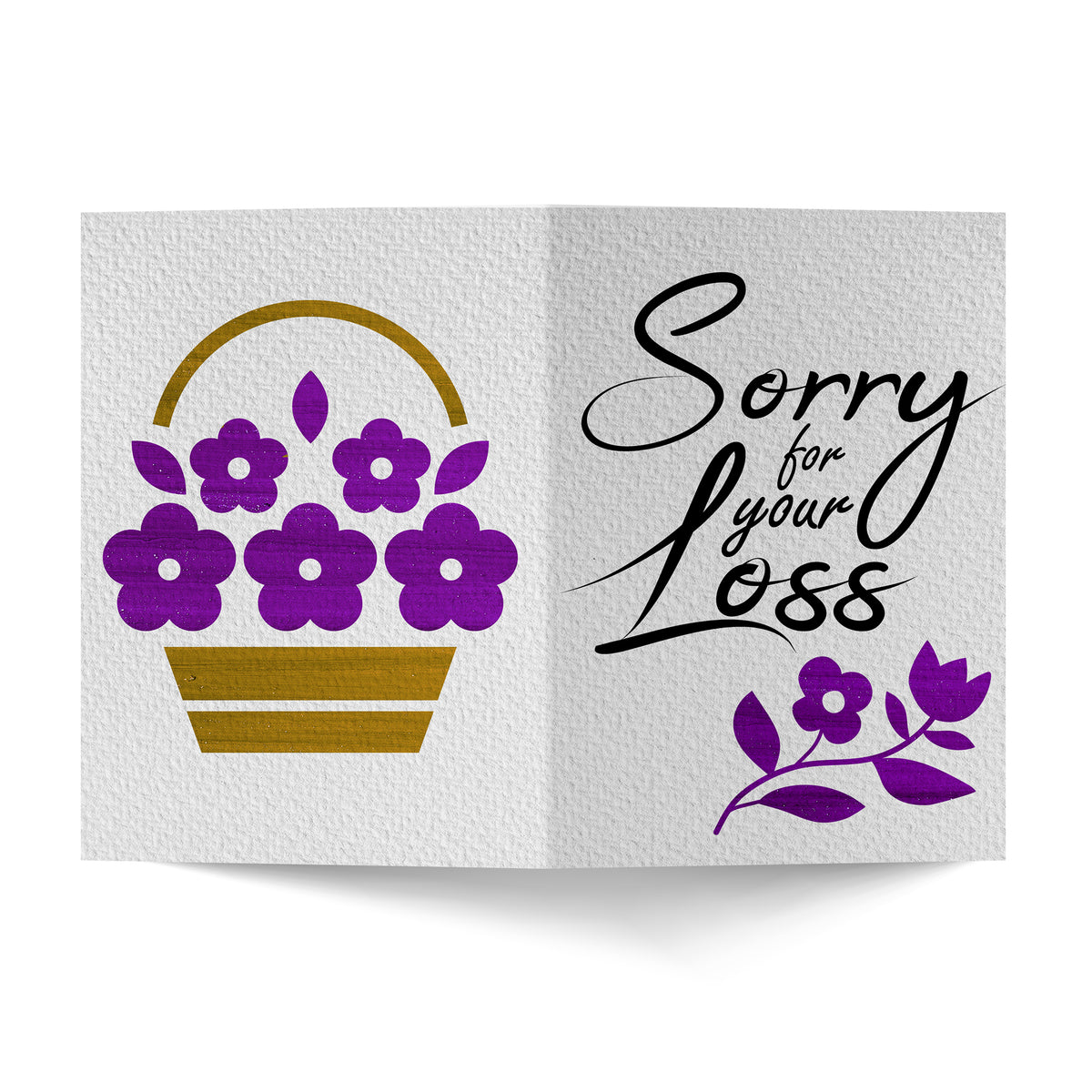Sorry For Your Loss Sympathy Greeting Card – theircanvas