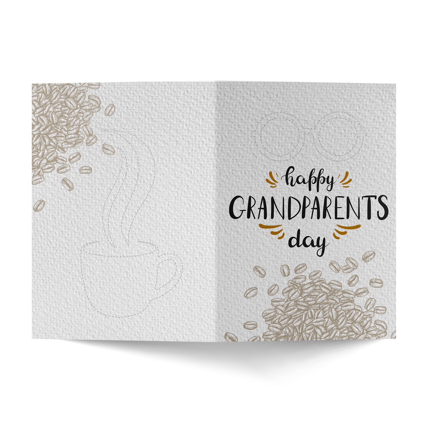 Happy Grandparents Day With Coffee Greeting Card