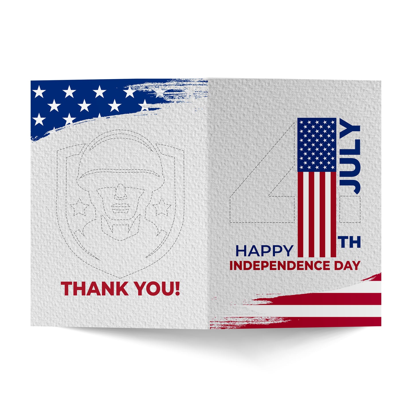 Happy 4th of July Independenece Day Greeting Card