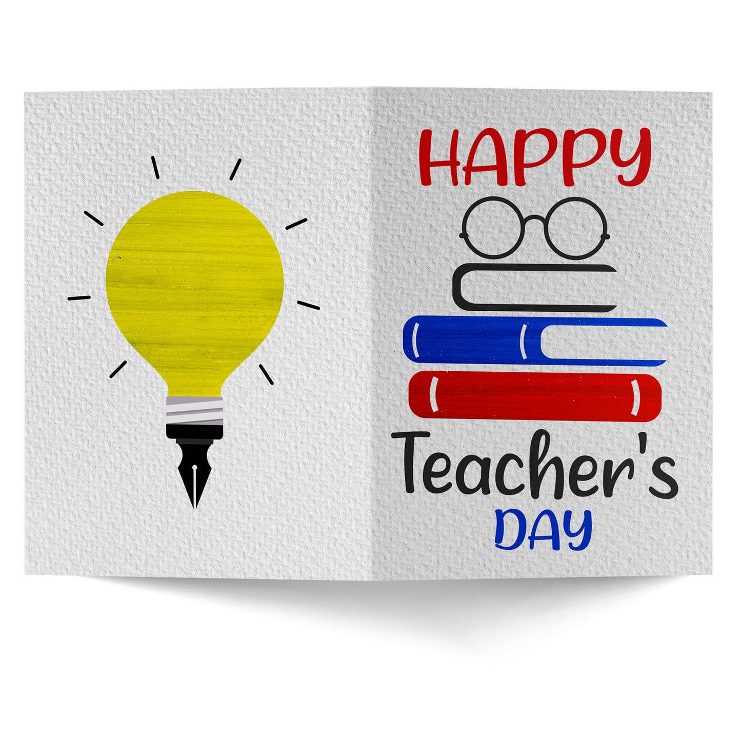 Thinking Bulb Happy Teachers Day Greeting Card