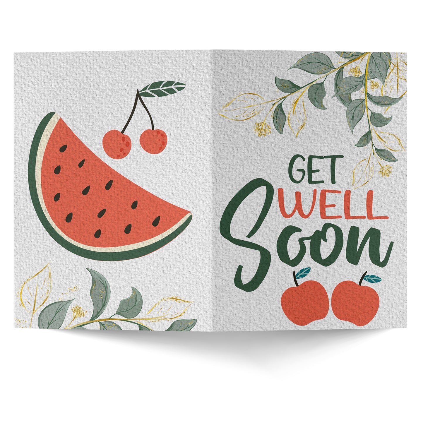 Get Well Soon Fruits Greeting Card