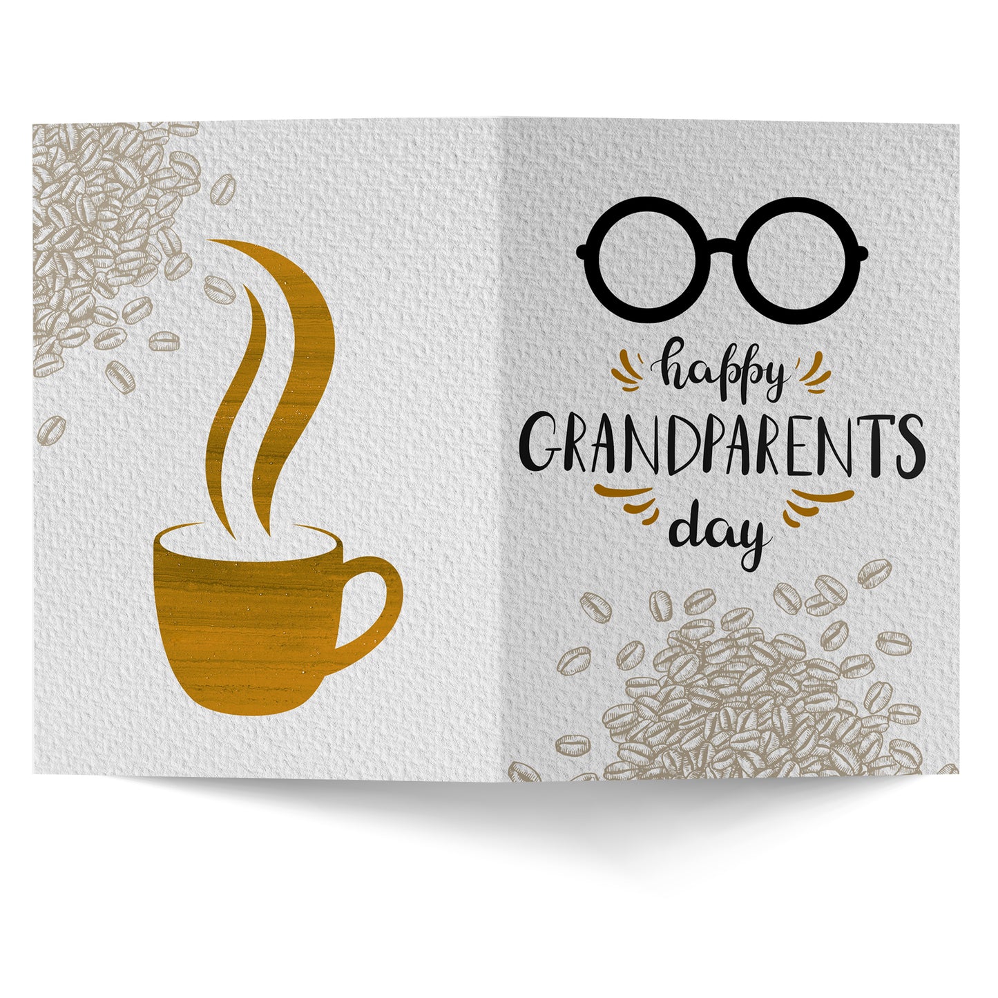 Happy Grandparents Day With Coffee Greeting Card