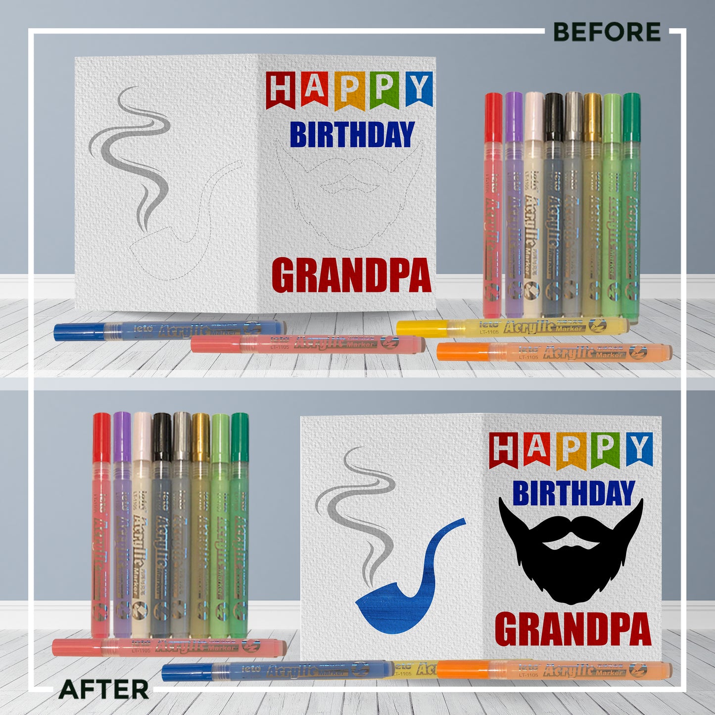 Happy Birthday Grandpa Greeting Card