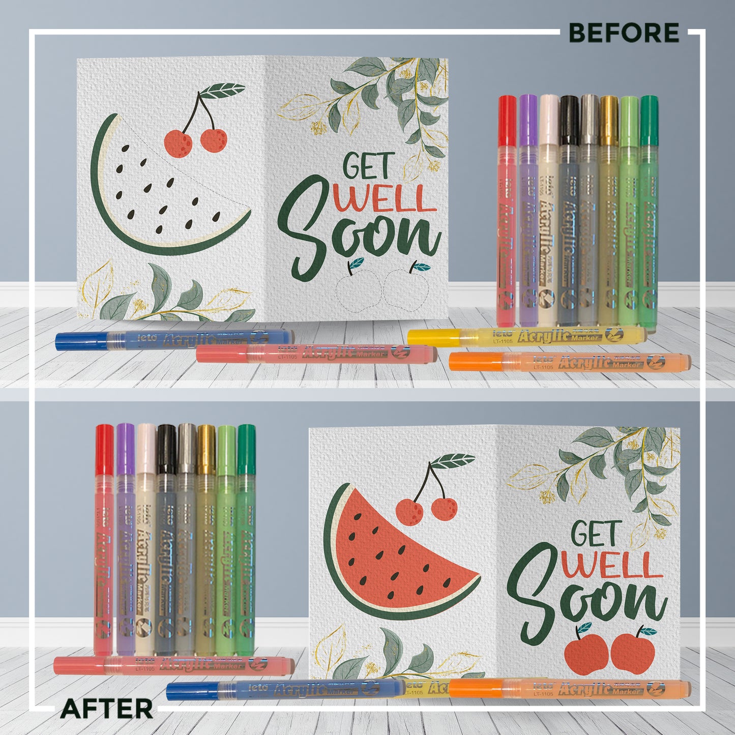 Get Well Soon Fruits Greeting Card