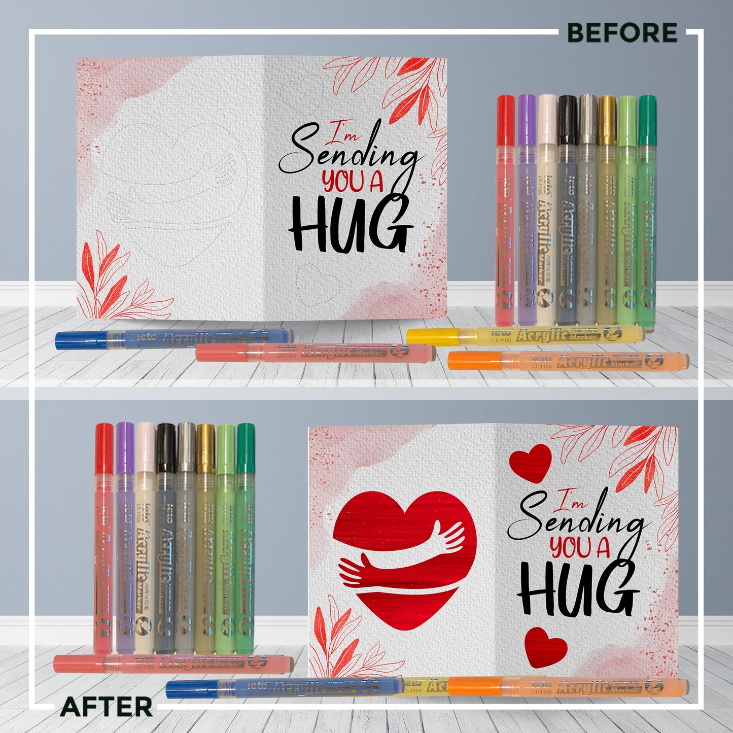 I'm Sending You a Hug Just Because Greeting Card