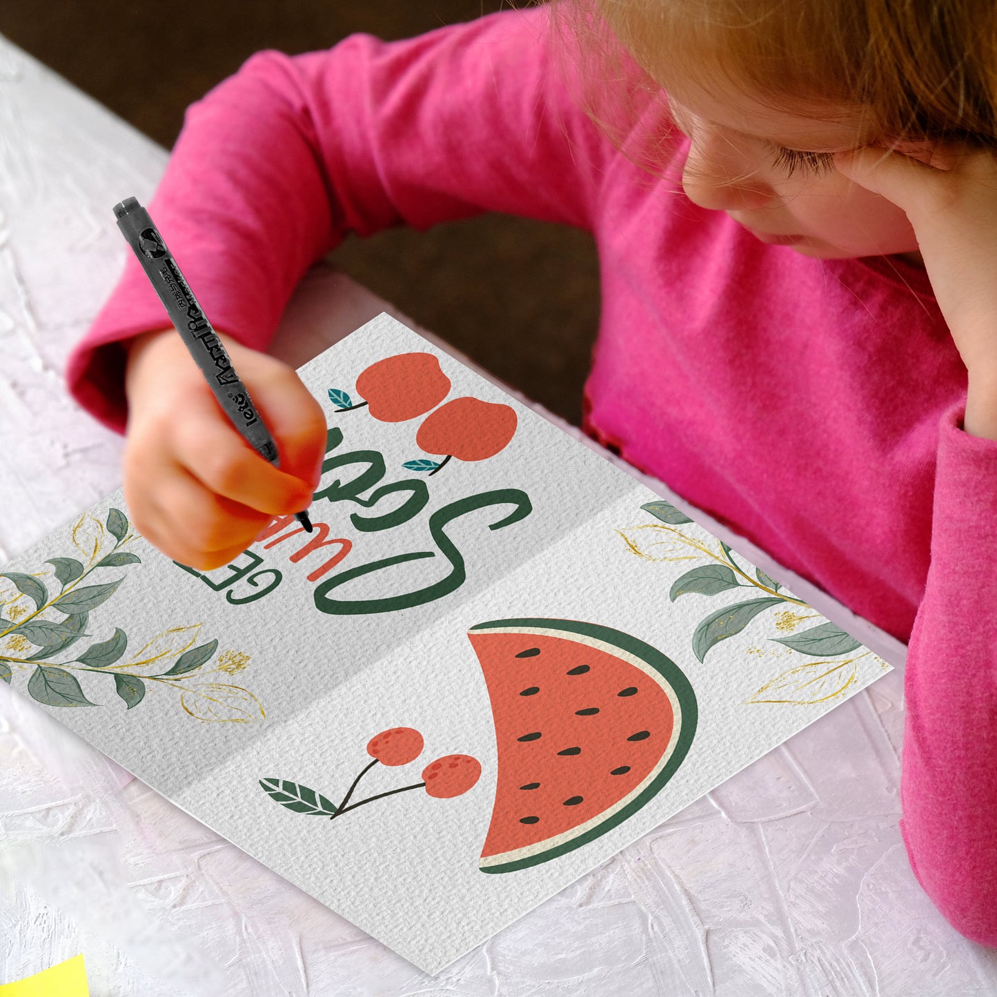 Get Well Soon Fruits Greeting Card