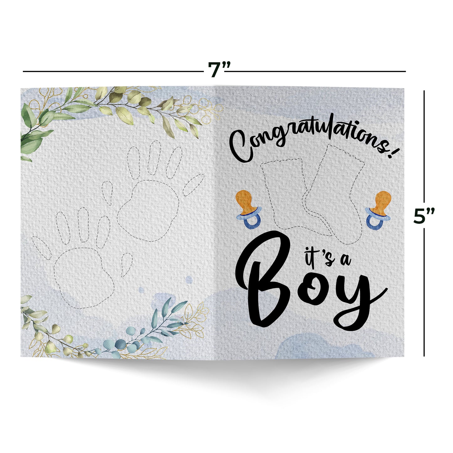 Congratulations It's a Boy Baby Shower Greeting Card