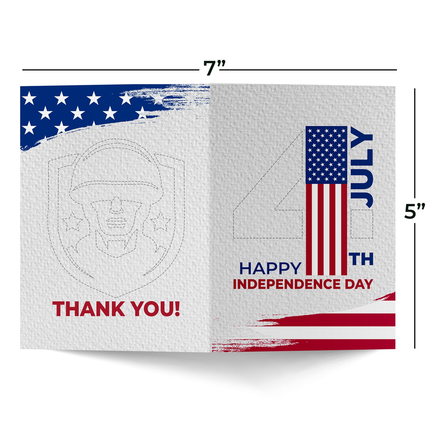 Happy 4th of July Independenece Day Greeting Card