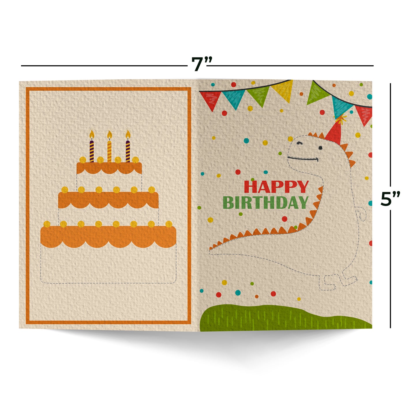 Dinosaur Happy Birthday Greeting Card