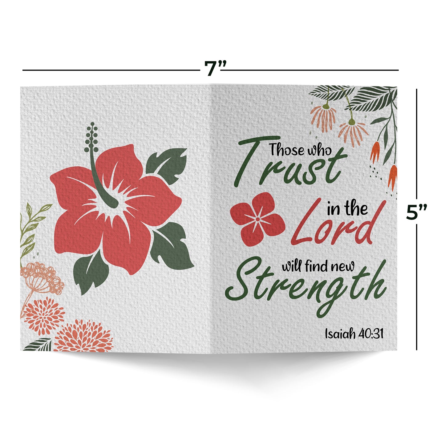 Isaiah 40:31 Verse Religious Greeting Card