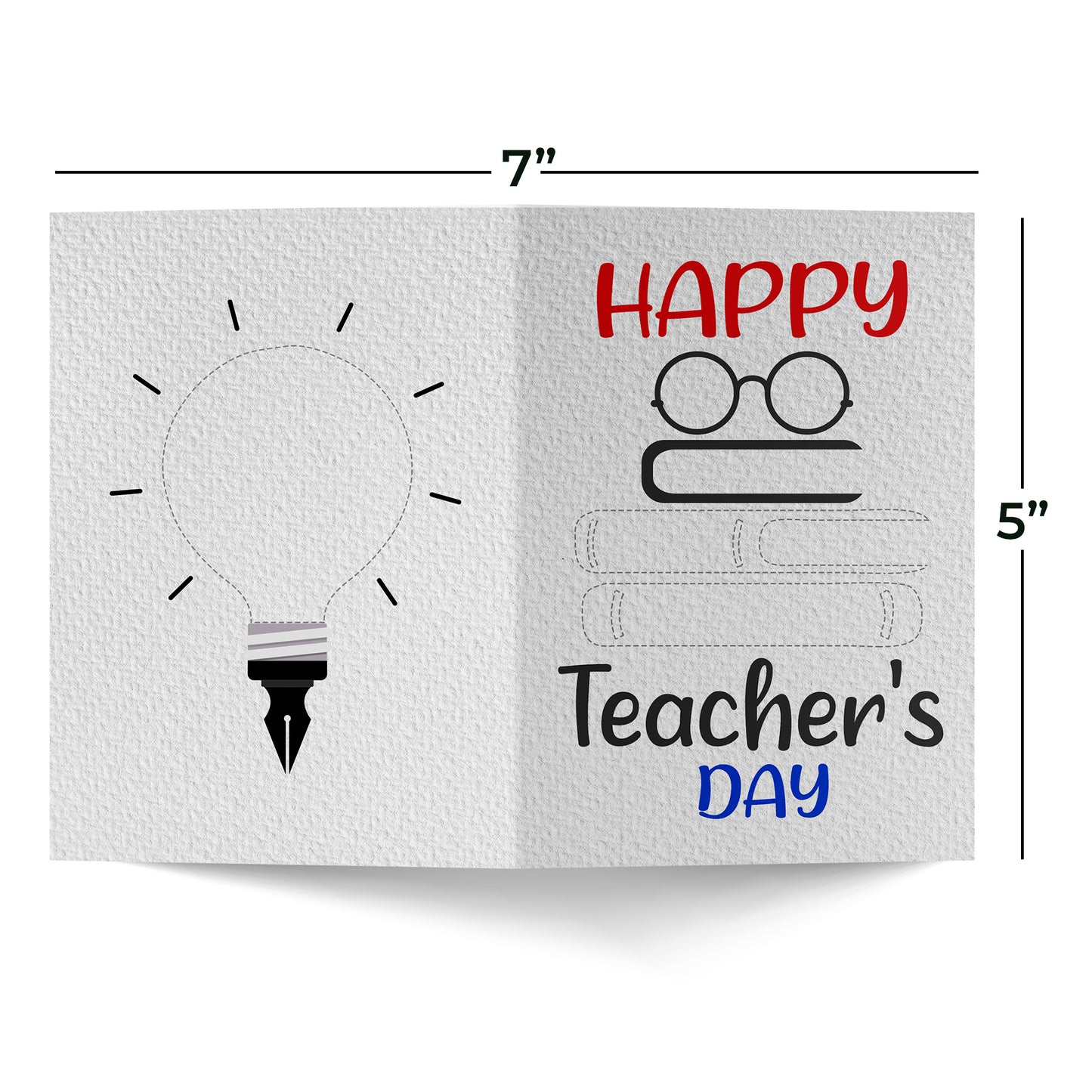 Thinking Bulb Happy Teachers Day Greeting Card