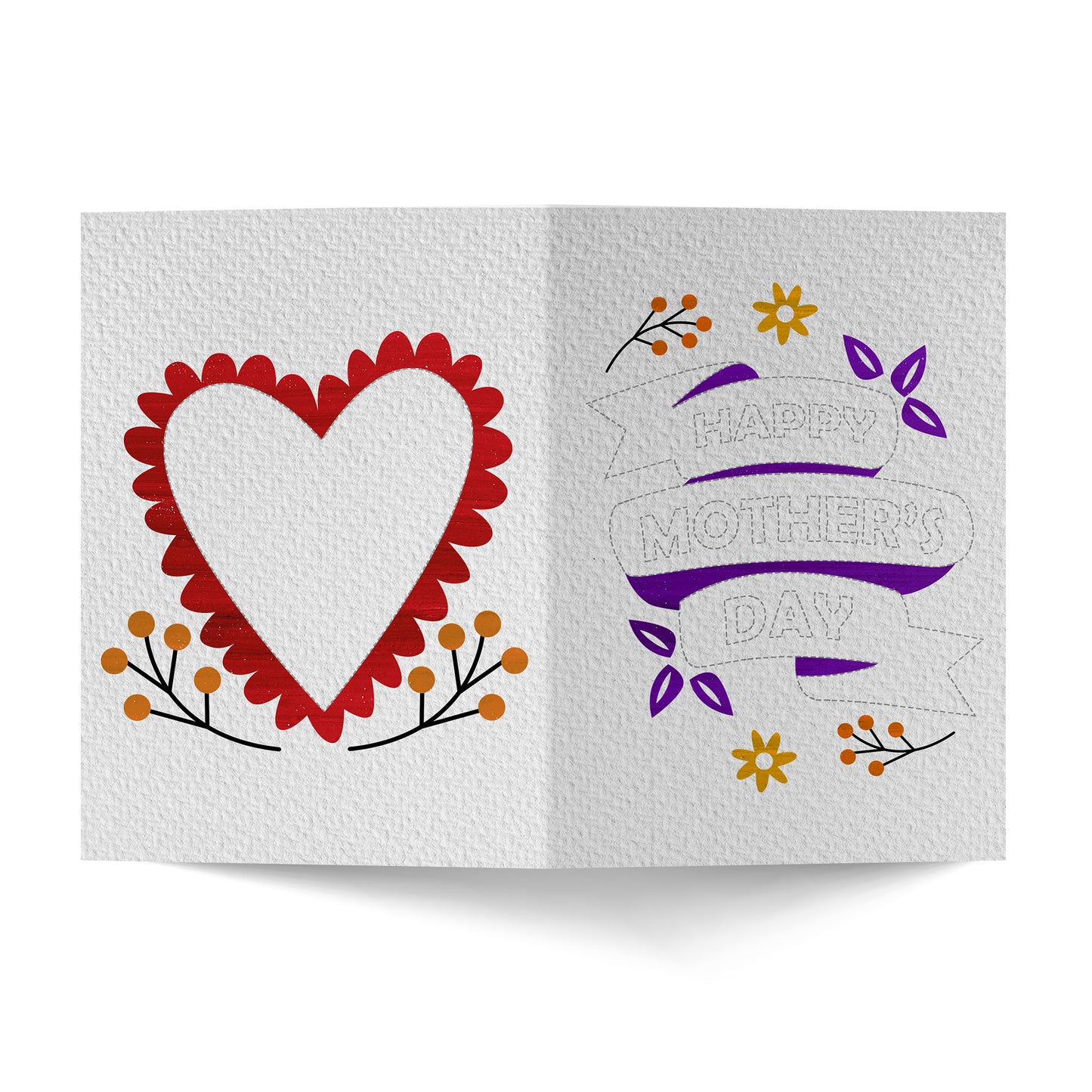 Heart Mother's day Greeting Card