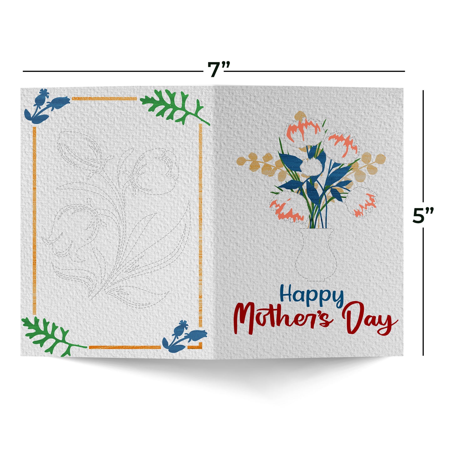 Flowers on a Vase Mother's day Greeting Card